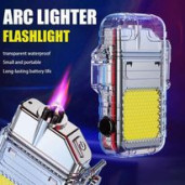http://www.priyomarket.com/BLUE Waterproof Electronic Arc Plasma Lighter with Flashlight