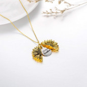 http://www.priyomarket.com/You Are My Sunshine Open Locket Sunflower Pendant Necklace Gifts for Girls Women girlfriend