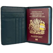 http://www.priyomarket.com/Mywalit Leather Union Jack Passport Cover - Black